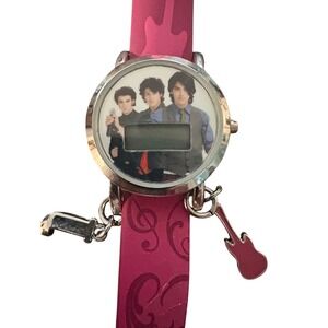 Vintage Jonas Brothers Claires Digital Watch 3 Interchangeable Straps Charms